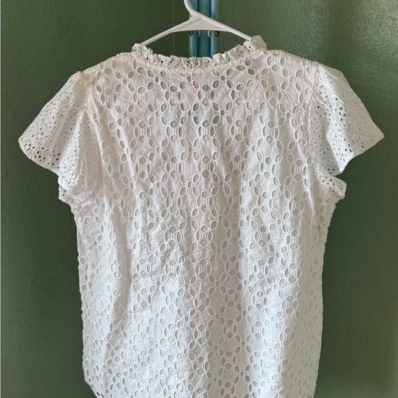 Philosophy White Eyelet Blouse NWT. - Picture 3 of 9
